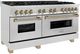 ZLINE Autograph Edition 60" Satin Stainless Steel Pro Style Dual Fuel Range-2