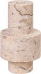 TOV Furniture Natural Travertine Turned Candle Holder-3