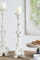 A & B Home Magnesia White 27" Candle Holder-4