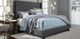 American Wholesale Furniture Warren Gray Queen Upholstered Panel Bed-2