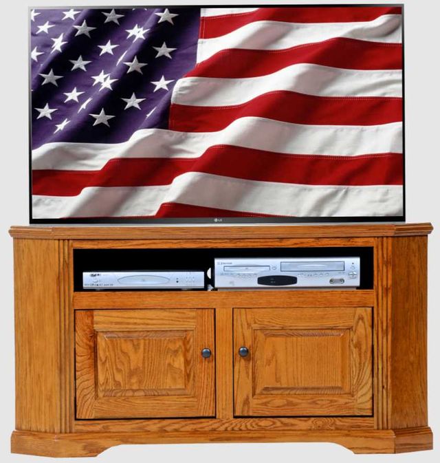 American Heartland Manufacturing Oak 50" Corner TV Stand-1