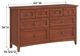 Whittier Wood® Furniture McKenzie Caffe 8-Drawer Dresser-2
