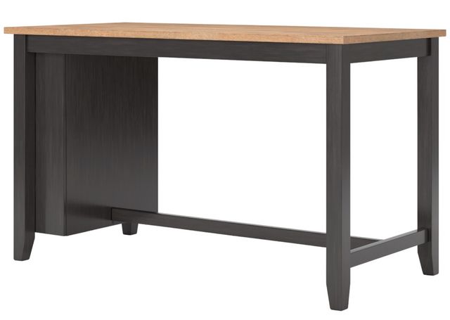 Signature Design by Ashley® Gesthaven Natural Counter Height Dining Table with Dark Brown Base-3
