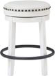 Signature Design by Ashley® Valebeck White Upholstered Swivel Bar Stool-1