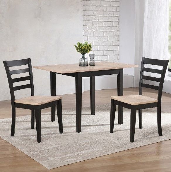 Winners Only® Bay City Ebony/Natural Dining Table-1
