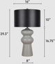 Classy Living Echo Essence Textured Gray Table Lamp-1
