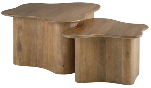 Signature Design by Ashley® Abeford 2-Piece Brown Nesting Table-1