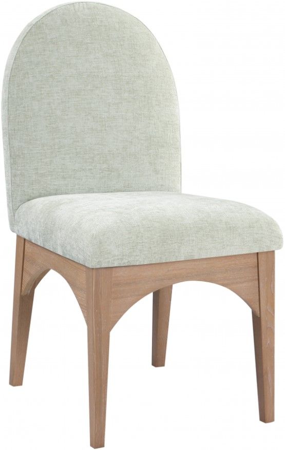 Meridian Furniture Waldorf Mint/Natural Chenille Upholstered Dining Chair-0