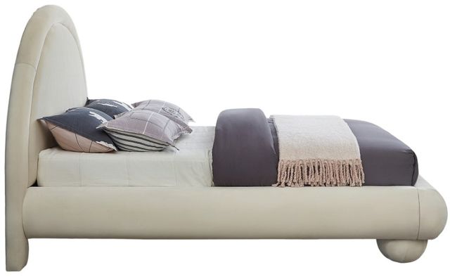 Meridian Furniture Madrid Cream Full Upholstered Panel Bed-2