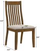 Crown Mark Glendale Beige/Brown Dining Side Chair-2