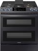 Samsung 30" Fingerprint Resistant Black Stainless Steel Slide In Dual Fuel Range-0