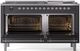 Ilve® Nostalgie II Series 60" Graphite Matte Pro Style Dual Fuel Range-1