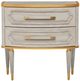 Michael Amini® St. Charles Dove Gray 2-Drawer Nightstand-1