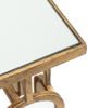 A & B Home Wynland Mirror Top Console Table with Gold Base -4