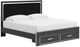 Signature Design by Ashley® Zuraleus Matte Black King Upholstered Panel Storage Bed-0