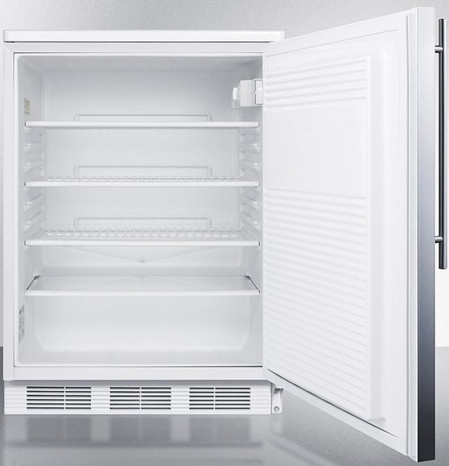 Accucold® by Summit® 24" 5.5 Cu. Ft. Stainless Steel Compact Refrigerator-2