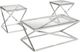 Brassex Inc. 3-Piece Silver Coffee Table Set-0