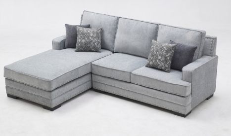 Milton Greens Stars 2-Piece Light Gray Left Hand Facing Sectional and Chaise-2