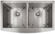 ZLINE Niseko 36" Stainless Steel Farmhouse Apron Mount Double Bowl Kitchen Sink with Bottom Grid-1