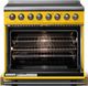 Viking® 5 Series 36" Daffodil Pro Style Induction Range with Brushed Brass Trim-1