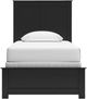 Signature Design by Ashley® Maribel Black Youth Twin Panel Bed-1