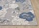 KAS Rugs Calla Blue/Gray Floral Vine 5'x7' Area Rug-1