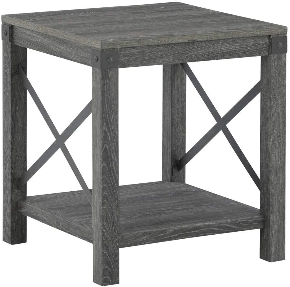 Signature Design by Ashley® Freedan Grayish Brown End Table