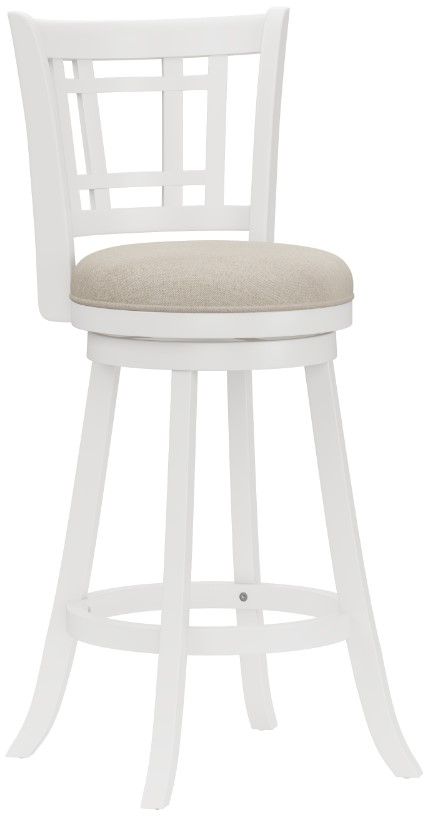 HH2 Home Fairfox White Swivel Bar Stool-0