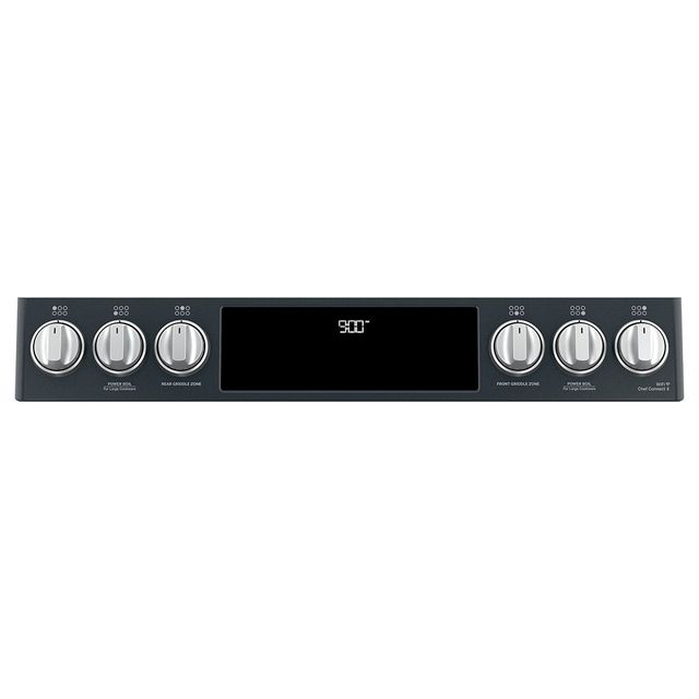 Café™ 30" Matte Black Slide-In Dual Fuel Range-2
