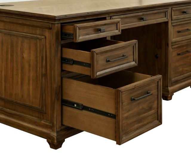 Martin Furniture Porter Natural Double Pedestal Desk-2