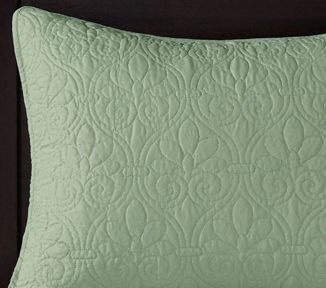 Olliix by Madison Park Quebec Green King/California King Reversible Coverlet Set-2