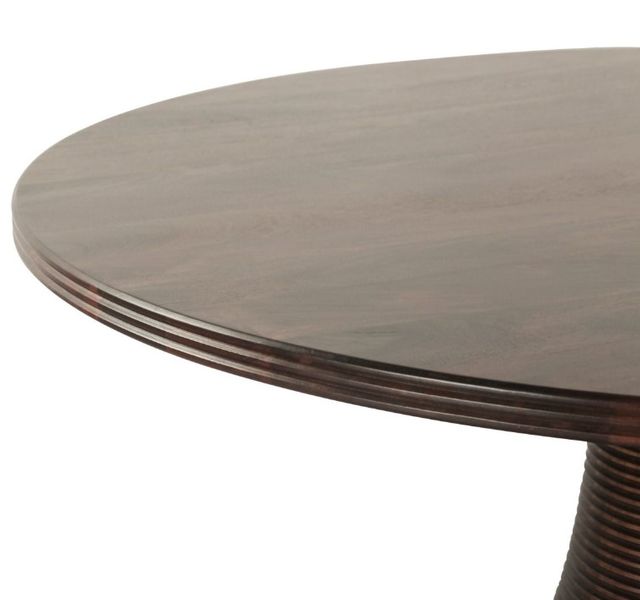 Home Trends & Design Bijou Dark Sienna Round Dining Table-2
