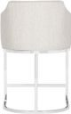 Vanguard® Furniture Vanguard Ian Index Porcelain/Polished Nickel Counter Stool-2