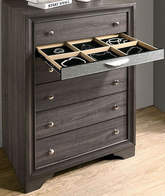 Furniture of America® Chrissy Gray Chest-1