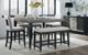 Najarian Furniture Proximity Black/Gray Oak Square Counter Table-1