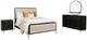 Coaster® Arini 4-Piece Black/Cream California King Upholstered Bedroom Set-0