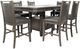 Jofran Inc. Manchester 7-Piece Gray/Warm Wood Counter Dining Set-0