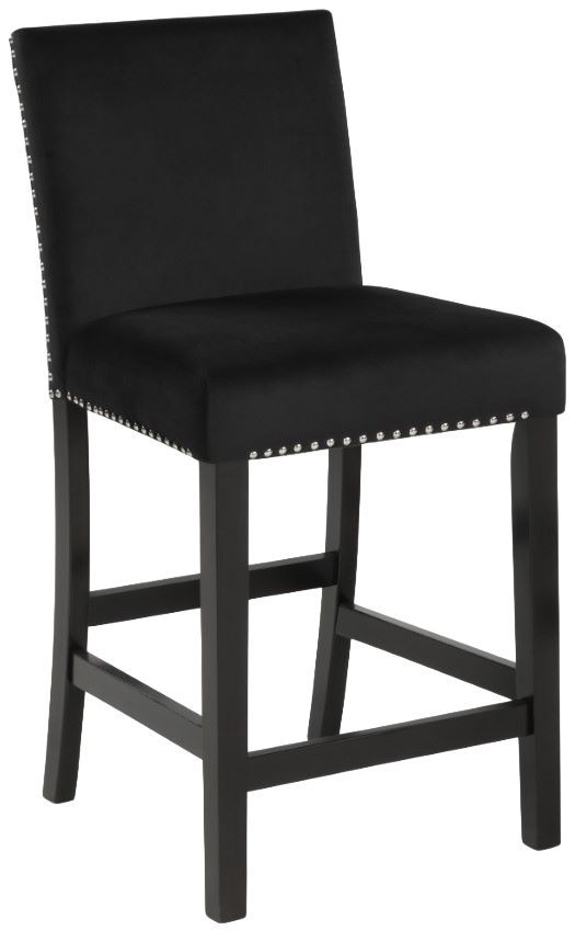 New Classic® Home Furnishings Celeste 5-Piece Marble Top Counter Dining Set with Black Base-3