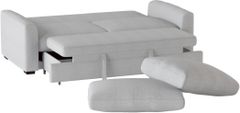 Homelegance® Price Gray Convertible Studio Sofa with Pull-out Bed