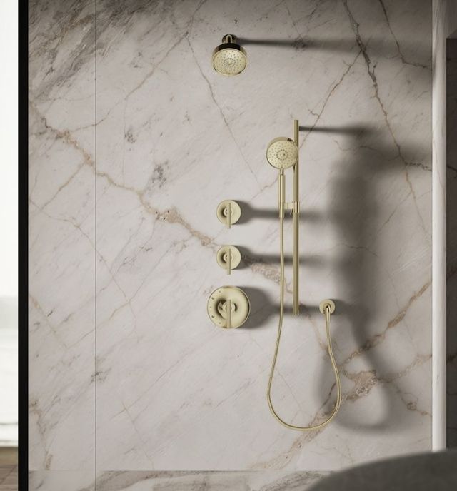 KOHLER® Purist® Vibrant French Gold 2.5 GPM 3-Function Showerhead-2