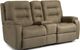 Flexsteel® Arlo Fossil Power Reclining Loveseat with Console and Power Headrests-0