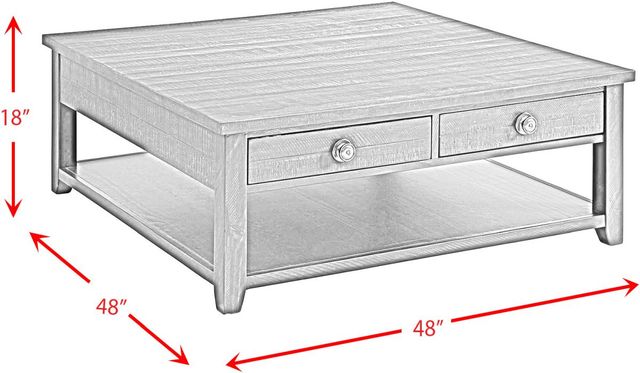 Elements International Kendyl Espresso Occasional Coffee Table-2