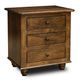 Gascho Furniture Dawson Walnut 3 Drawer Nightstand-0