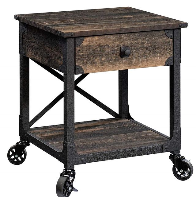 Sauder® Steel River® Carbon Oak® Side Table