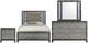 New Classic® Home Furnishings Radiance 4-Piece Black Pearl King Panel Storage Bedroom Set-0
