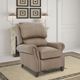 BarcaLounger® Churchill Cashmere Taupe Leather Manual Recliner-2