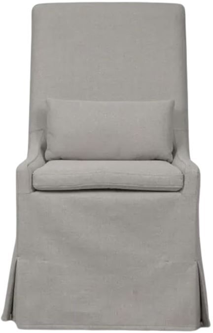 Bramble Customizable Sierra Slipcovered Dining Chair-2