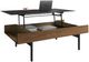 BDI Reveal™ Natural Walnut Lift Coffee Table with Black Base-3