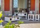 International Furniture Direct Pueblo White Cocktail Table with Medium Brown Top-1