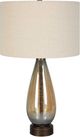 Uttermost® Baltic Dark Amber Teardrop Glass Table Lamp-2